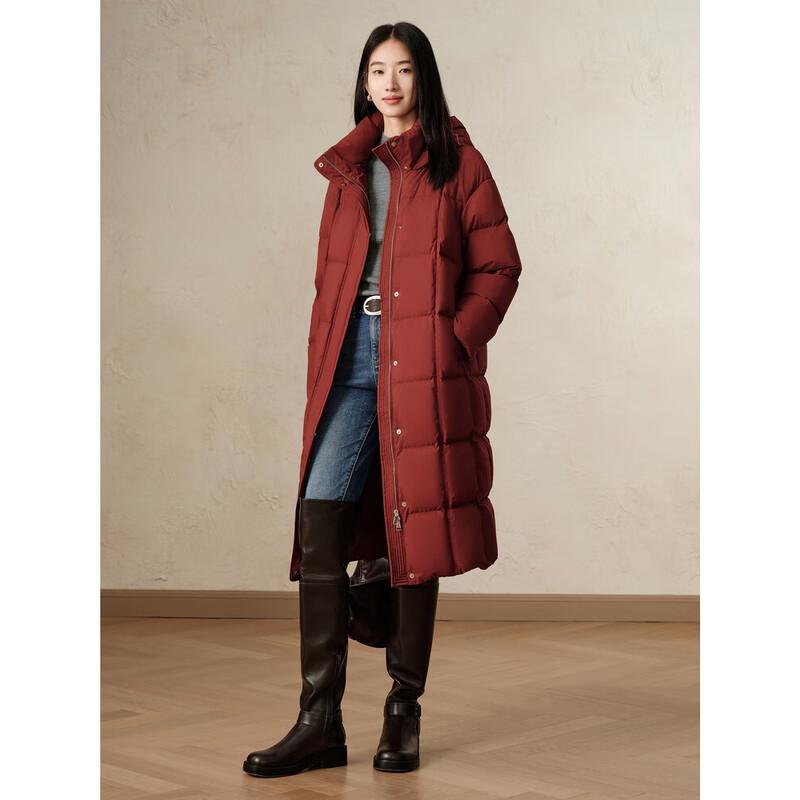 

JZ Anancoe Женский зимний пуховик 2024 года, красный L