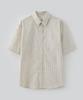 Pabeulega Noir Stripe Half Shirt (Light Beige)