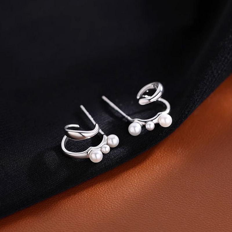 Pearl Earrings New Niche High-end Earrings Light Luxury Women's Earrings