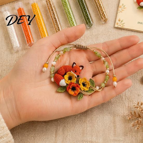 Creative Craft Kits for Adults DIY Beaded Bracelet Making Kit, Beginner-Friendly Animal Bead Kit Beadwork Jewelry Crafting Set Adults, Lovers