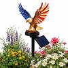 UV Resistant Solar Eagle Light LED Lighting Solar Garden Light Patriotic Eagle Statue  Garden Decor