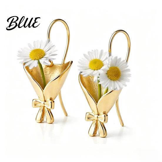 Meaningful Flower Gift DIY Bouquet Necklace Earrings Wearable Mini Vase
