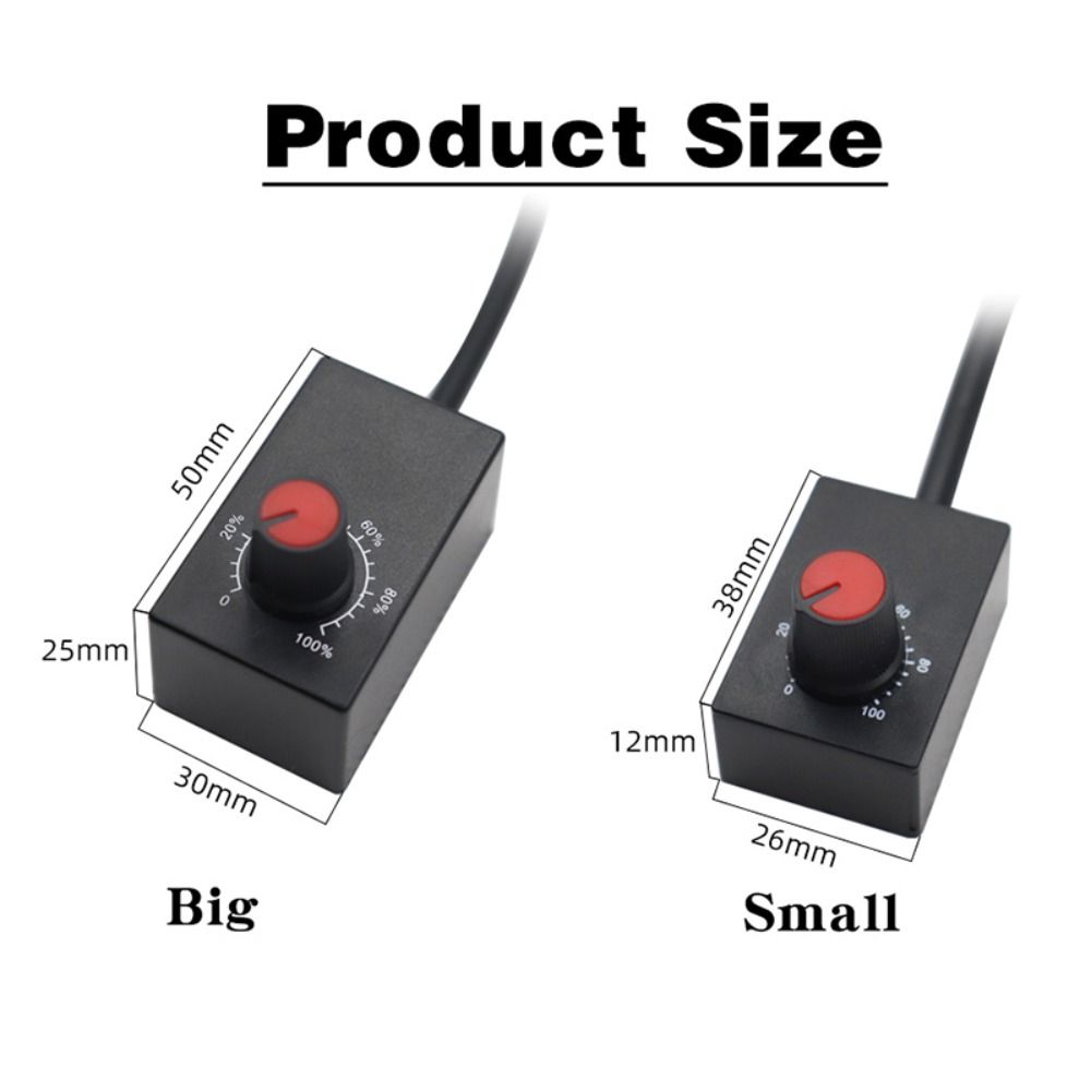 DC 0-10V LED Dimmer Schalter 0-100% Skala Stromversorgungsregler Knopf Dimmer Mini Elektronisches Potentiometer Knopf LED Dimmbare Pflanzenlampen