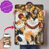 Bakeneko D Texture Metal Poster Customized Wall Art Tin Sign Gift for Mancave Home Decor Room Accessories Custom Plate House