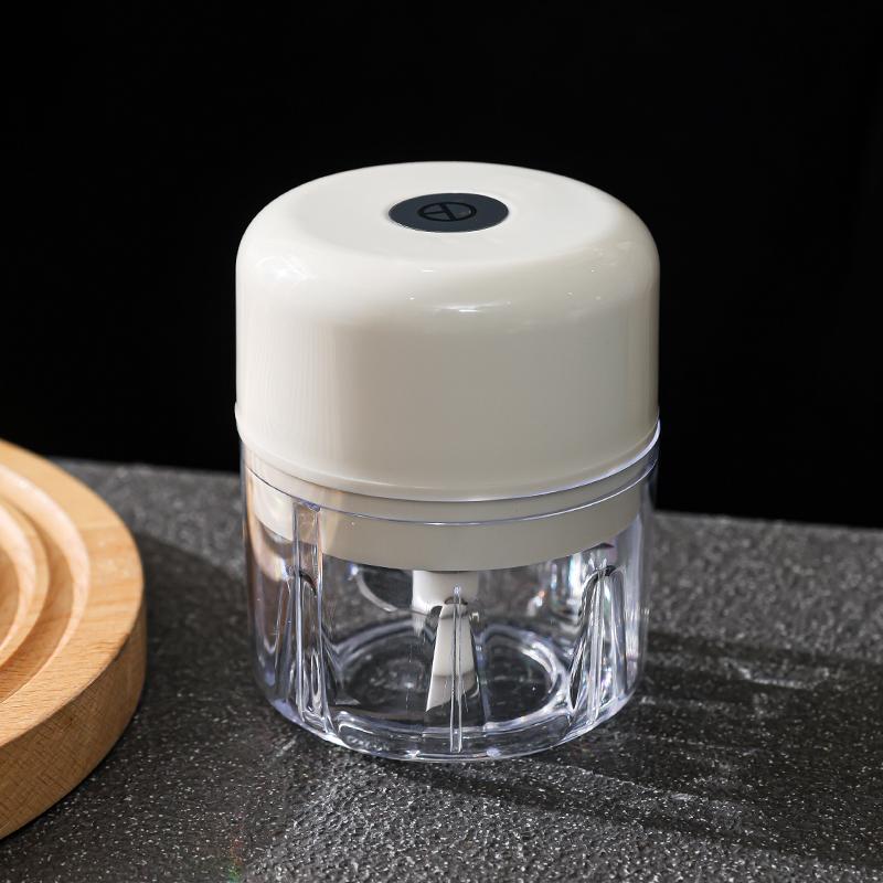 

Електричний кухонний подрібнювач для їжі Міні-подрібнювач для часнику Портативна USB-м ясорубка Подрібнювач для овочів для кухні Гаджети білий