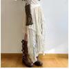 Koronkowa asymetryczna spódnica Fairycore Holiday Kobiety Y2K Ubrania Wysoki stan Moda Spódnice midi Uroczy patchwork Estetyka vintage Pani