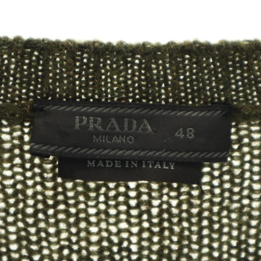 Prada Made In Italy Long Sleeve Sweater 48 Green System Men's Used
