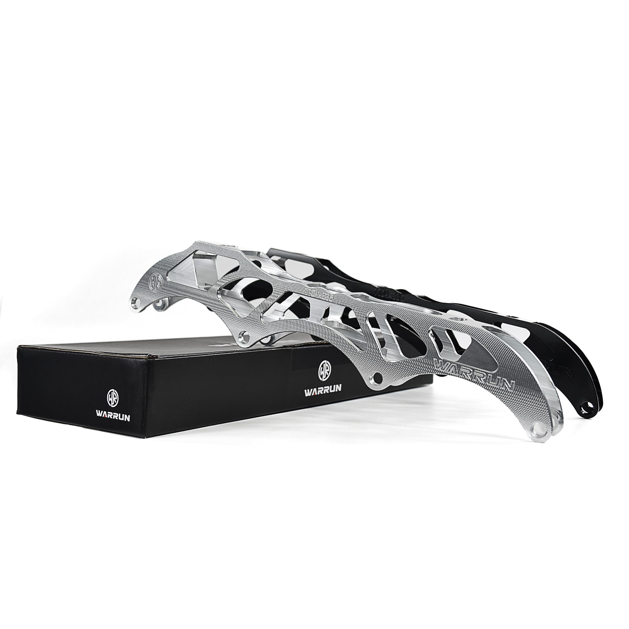 OEM Professional High Quality Outdoor Racing Inline Speed Skate Shoes Aluminum Alloy CNC Chassis 4 Season Roller Shoes серебряный