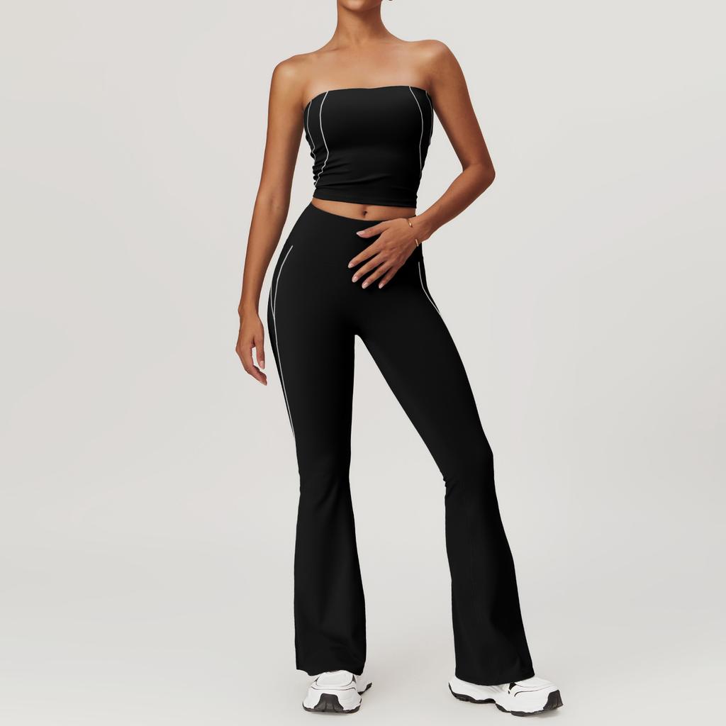Mikeyoga 2-teiliges Yoga-Set für Damen, Kleidung, Workout-Set, Sportbekleidung, Fitnessstudio, Push-Up-Fitness-BH, hohe Taille, Leggings, Sportanzüge