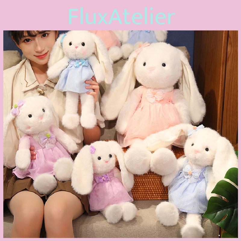 Cartoon Long Cute Ears Rabbit Plush Toy Princess Dress Stuffed Sleep Doll Gift