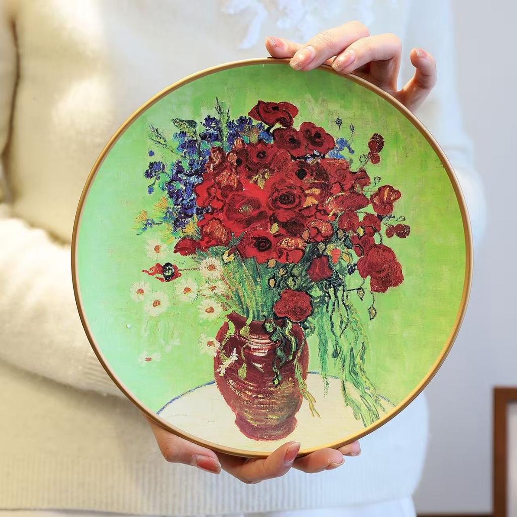 10 Inch Van Gogh Painting Porcelain Decorative Wall Plate Ceramic Creative Art Disc European Decoration Plates