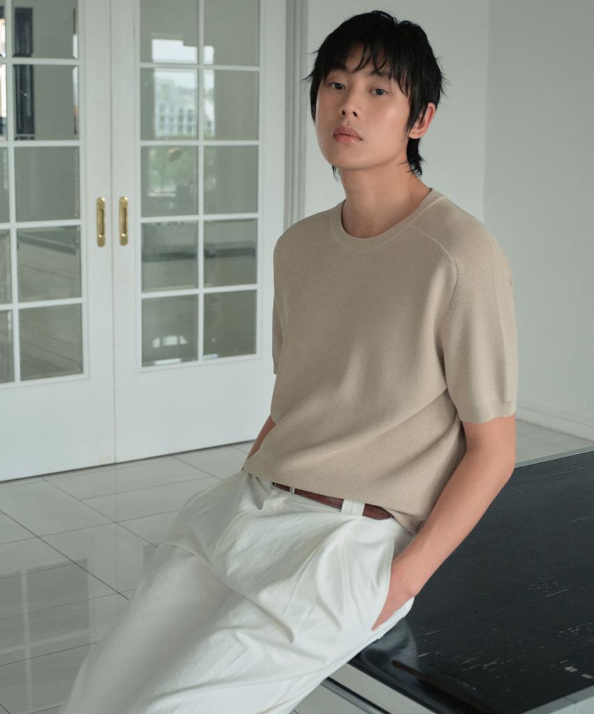 Wednesday Oasis Washable Airy Raglan Half Knit_Beige(Wc26Kn48)