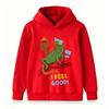 Kids Boys Girls Crew Neck Hoodie, Cool Lizard Cactus Print Casual Pullover Sweatshirt, I Feel Good Funny Graphic Long Sleeve Top for Children Daily We
