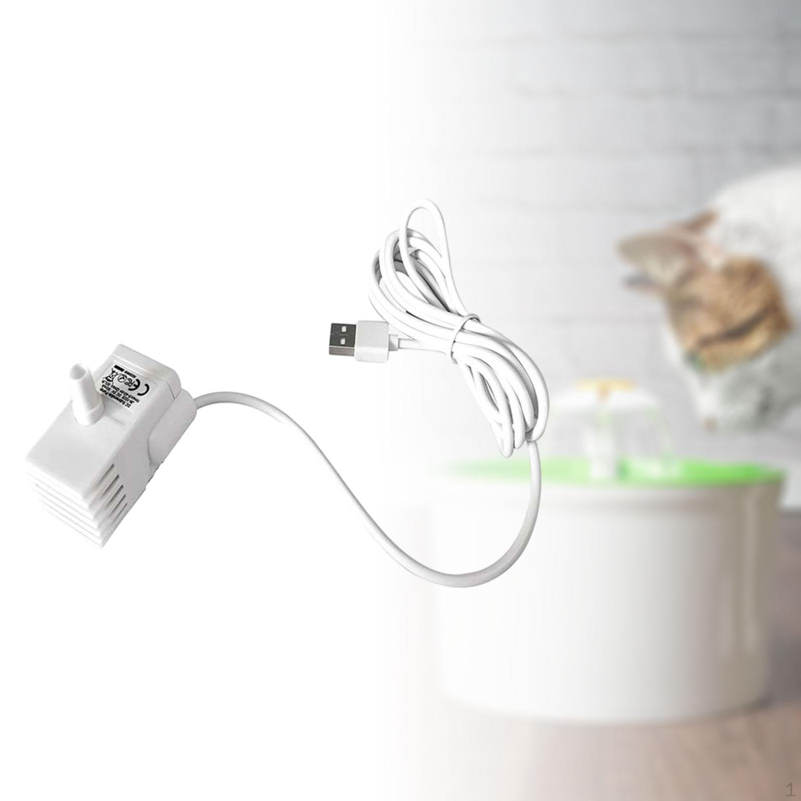 Мини-погружной водяной насос, тихий USB-насос для фонтана для поилки для домашних животных, аквариума