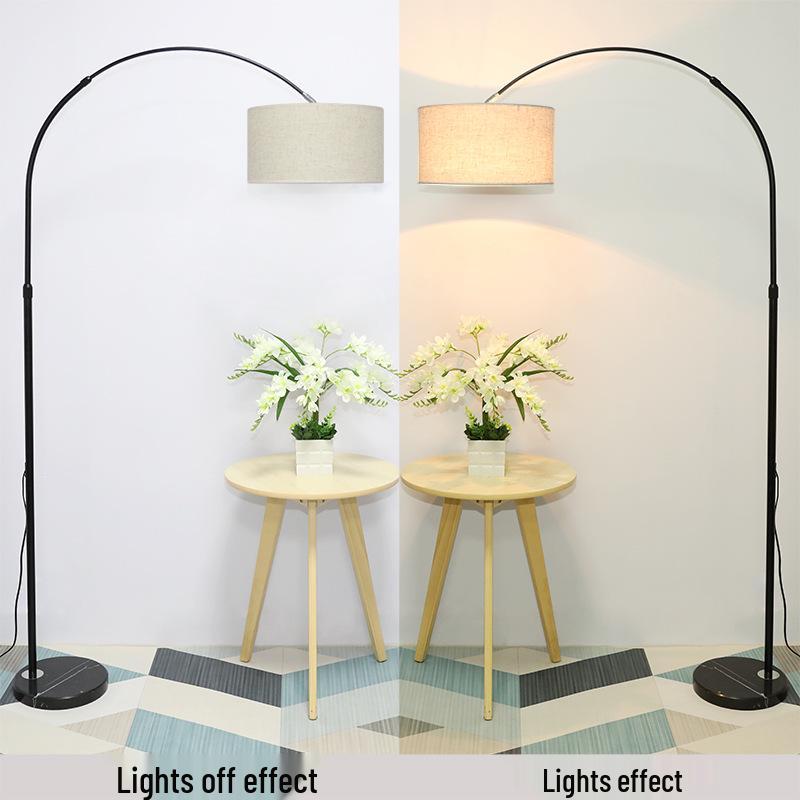 

Скандинавский светодиодный торшер с пультом дистанционного управления для спальни, гостиной или кабинета 15W LED Warm Light