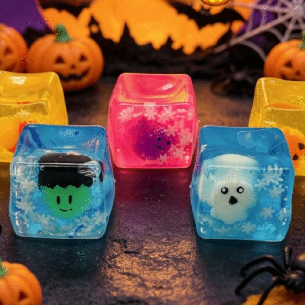 Soft Sensory Fidget Toy Pumpkin Decompression Toy Cute Halloween Squeeze Squishy Toys  For Kids