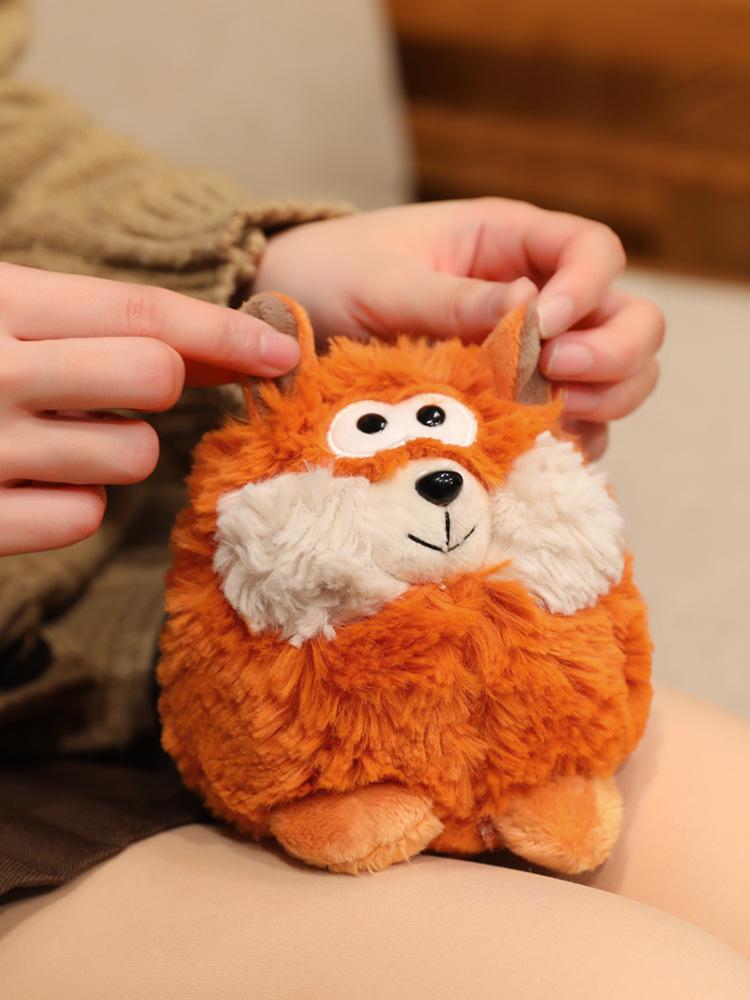 Adorable Cartoon Sheep Plush Toy - Fox Creative Doll Gift from Mengqu Forest Series
