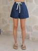 2025 Vintage Denim Two-Piece Set: Women's Loose Short-Sleeve Shirt & Shorts