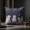 Modern And Stylish Fair Isle Cushion Cover Anti-dustmite Pillowcase Invisible Zipper Silky Short Plush Sofa Cushion Cover