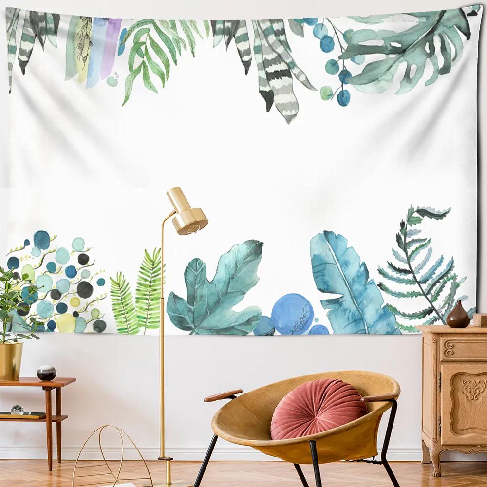 Creative Flowers Tapestry Nature Plant Floral Tapestry Wall Hanging Cloth Tapestries Home Bedroom Living Room Decor Tapestries