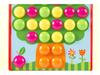 Children's Large Particle Button Art Board: Educational Hands-on Mushroom Nail Puzzle Toy for Kindergarten