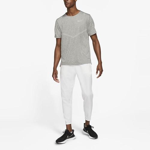 Nike Men's Gray Casual Breathable Printed Short-Sleeve T-Shirt