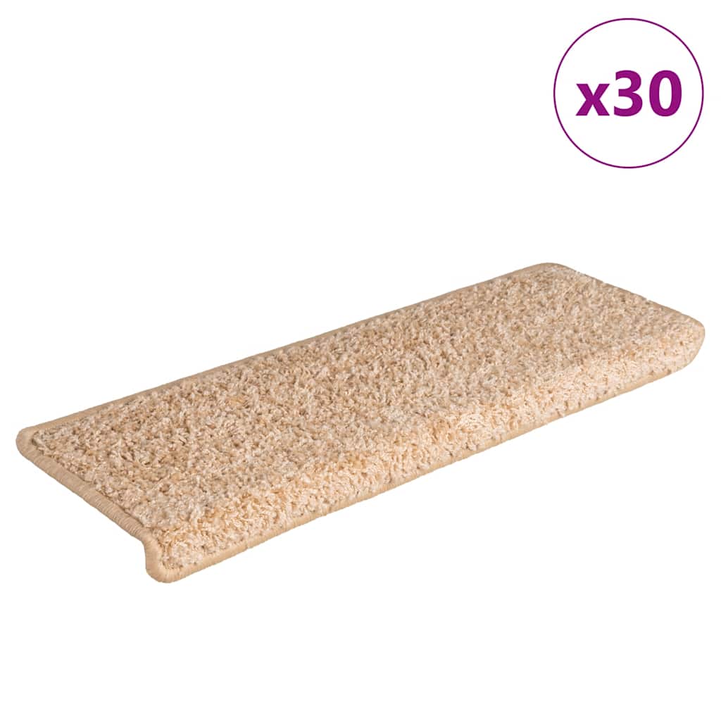 Stair Treads 30 pcs 65 x 21 x 4 cm Gold Rectangular Border