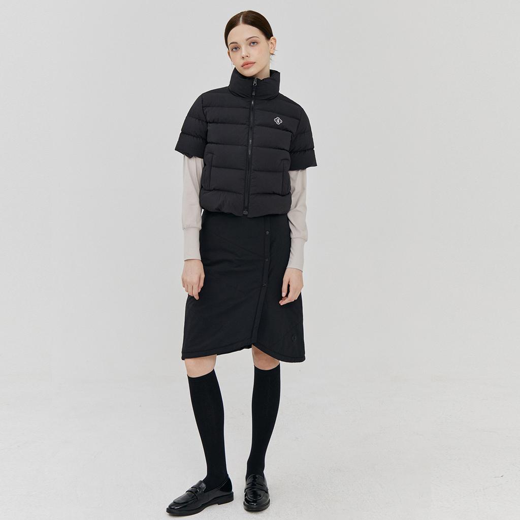 LIKK Windproof Lined Quilted Midi Skirt (Black)_L3D1-Sk05C