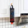 Mesh Hanging Plastic Grocery Bag Holder With Adhesive Wall Hooks Perfect For Kitchen Bathroom Home Storage