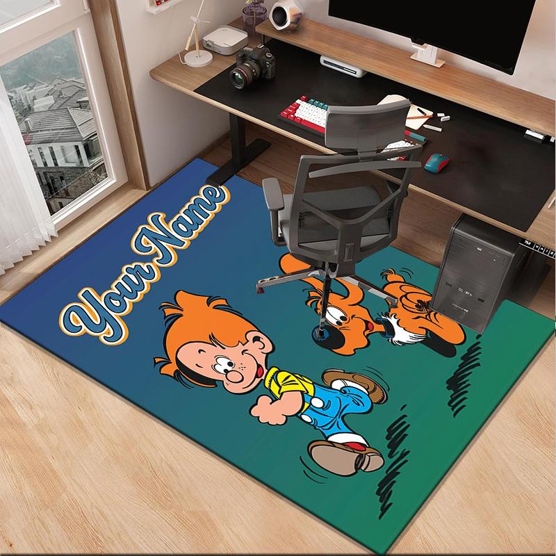 Custom NameDog Boule Carpet, Indoor Rug, Chair Rug, Living Rooms, Doormat Made From Polyester Home Decor Birthday Christmas Gifts