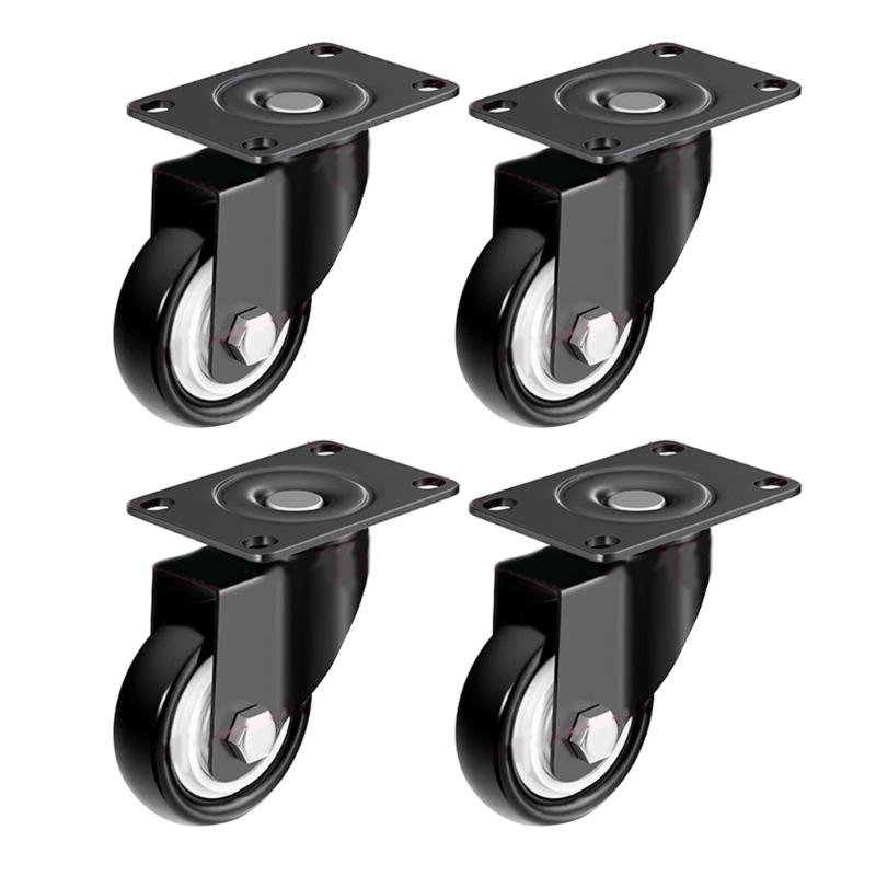 

4Pcs Threaded Stem Wheels Polyurethane Wheels Univeral Wheels with Strong Load Capacity Easy Moving & Quiet Operation 1