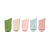 Women's Socks Spring Solid Color Versatile Mid-Calf Socks Odor-Resistant Sweat-Absorbing Durable Dopamine Color Series Four-Season Socks 5 Pairs