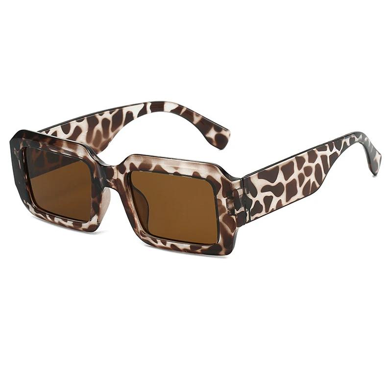 Vintage Men Rectangle Sunglasses Fashion Square Shades Trendy Retro Women Brand Design Eyewear Uv400