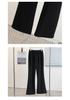 Women's Plus Size High Waist Micro-Flare Pants - Slimming Spring Suit Casual Long Pants