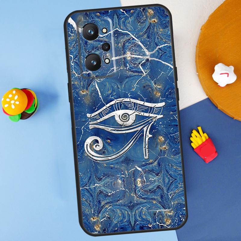Egypt Pharaoh Mural For Realme GT 6 6T 5 GT7 Pro C61 C75 C55 C51 C21Y C25S C67 C53 13 12 10 11 14 Pro Plus Case