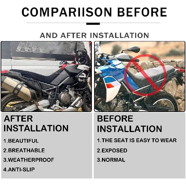Motorcycle Seat Cover for Aprilia Tuareg 660 Breathable Seat Cover Tuareg660 2021-2023 Accessories Insulation Seat Cushion Motorcycle Seat Protect