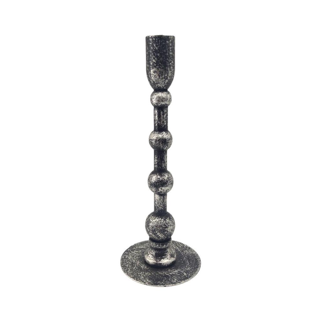 European Retro Wrought Iron Candlestick Home Decoration - Aged Metal Craft Ornament