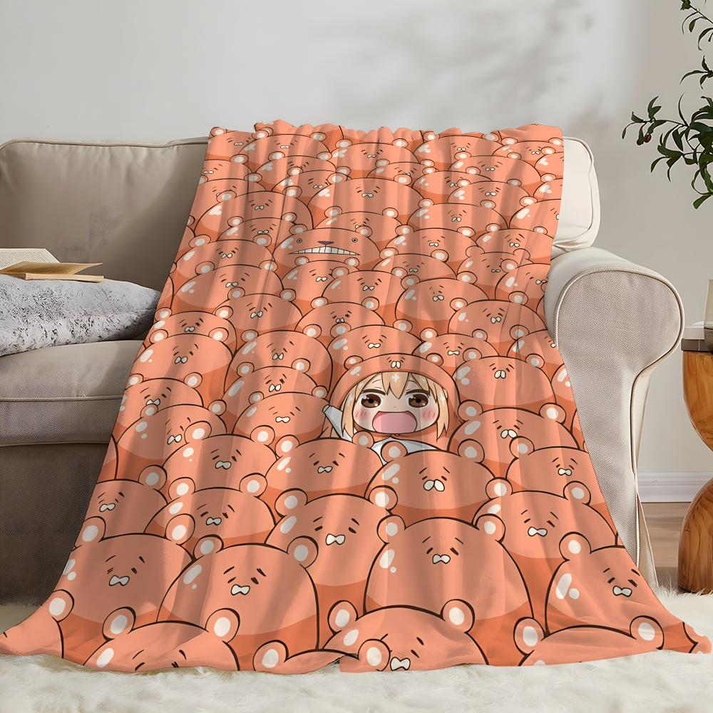 Himouto Umaru-chan Doma Umaru Kuscheldecke Flanell-Kuscheldecke: Weiches, kinderfreundliches, warmes, antistatisches, waschbares Ganzjahres-Schlafsofa für Zuhause