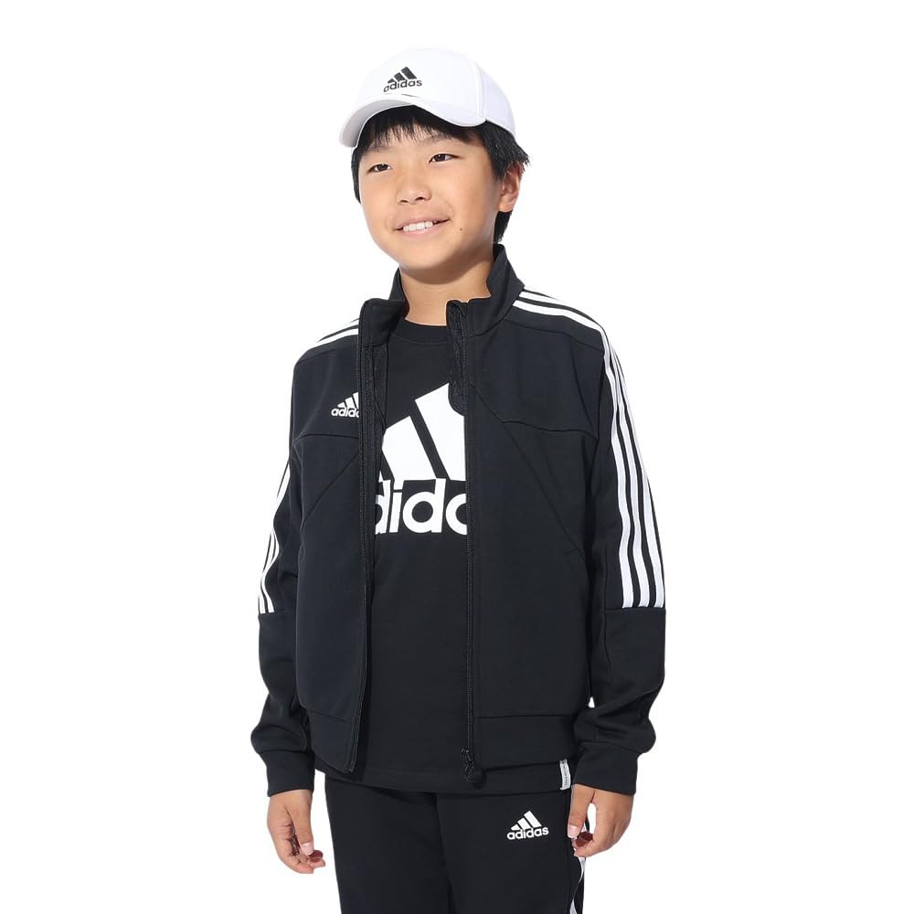adidas U Track Top Tiro Track Jacket Jersey and Kids' DUE70-IS4346 (Black White/Size 150/Jr)