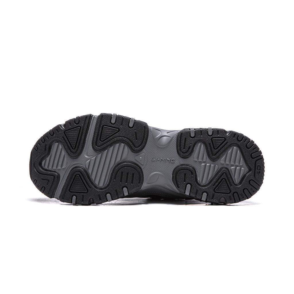 Li Ning Brown Sugar Cushioning Slip Resistant Abrasion Resistant Support Low top Casual Shoes Men's Black Gray AGCV367-3