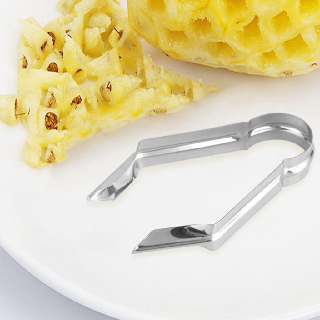 Pineapple Eye Remover Peeler Stainless Steel Comfortable Handle Easy To Use Pineapple Seed Clip for Kitchen