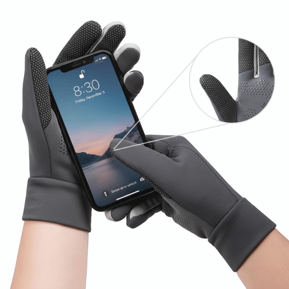 Solid Color Cycling Gloves Full Finger Sports Mittens Fashion Winter Warm Gloves Cycling