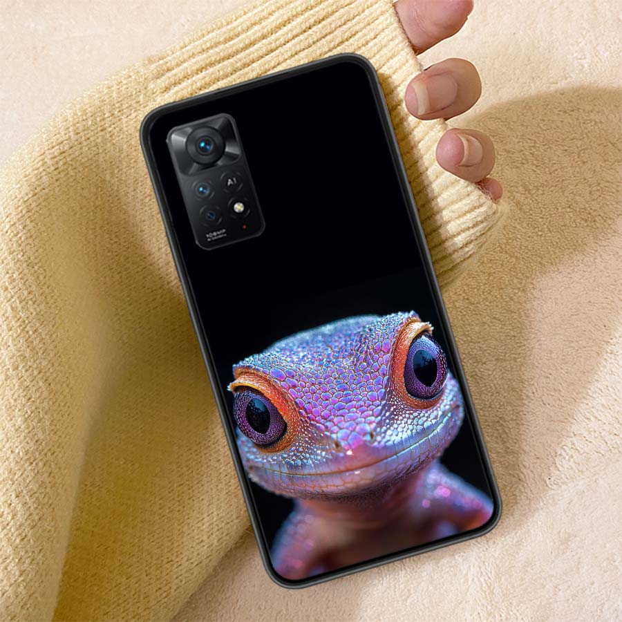 Lizards and Geckos Have Big Eyes Phone Case For Redmi 13C 14C Note 14 13 Pro Plus 12 12C 10A 10C 10 9A 9C 9T 9 8 8A K80 K70 Pro