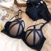 "Lace Bra Set for Women - Sexy Temptation, Red Zodiac Design, Plus Size, Gathered Fit"