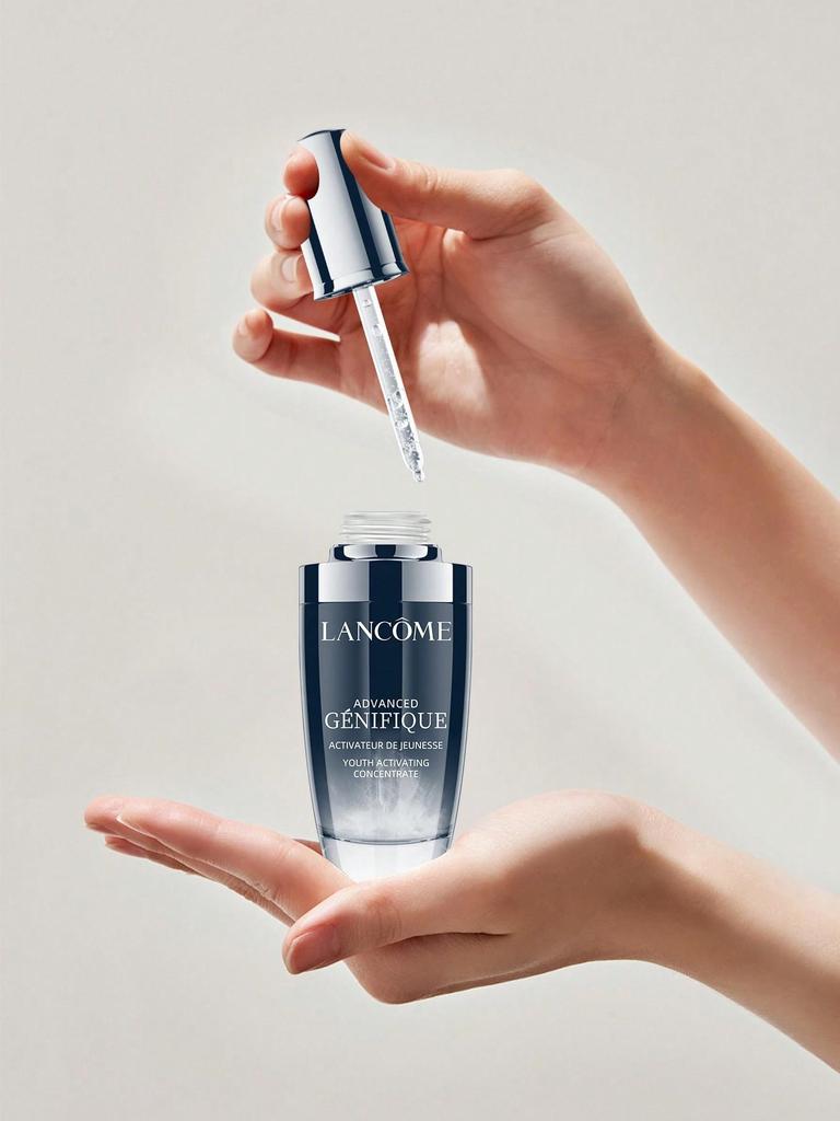 Lancôme Advanced Génifique Radiance Boosting  Anti-Aging Face Serum  Visibly Hydrates & Plumps Skin 1.69 FL.oz./50ml