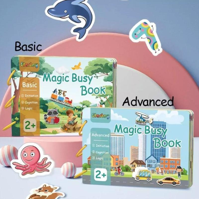 Magnetic Sticker Busy Book For Baby Enlightenment Book Montessori Toy Activity Books For Toddlers