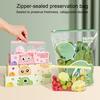 Fruit Vegetable Freezer Bag Zipper Closure Large Capacity BPA Free Leakproof Reusable Food Storage Bag