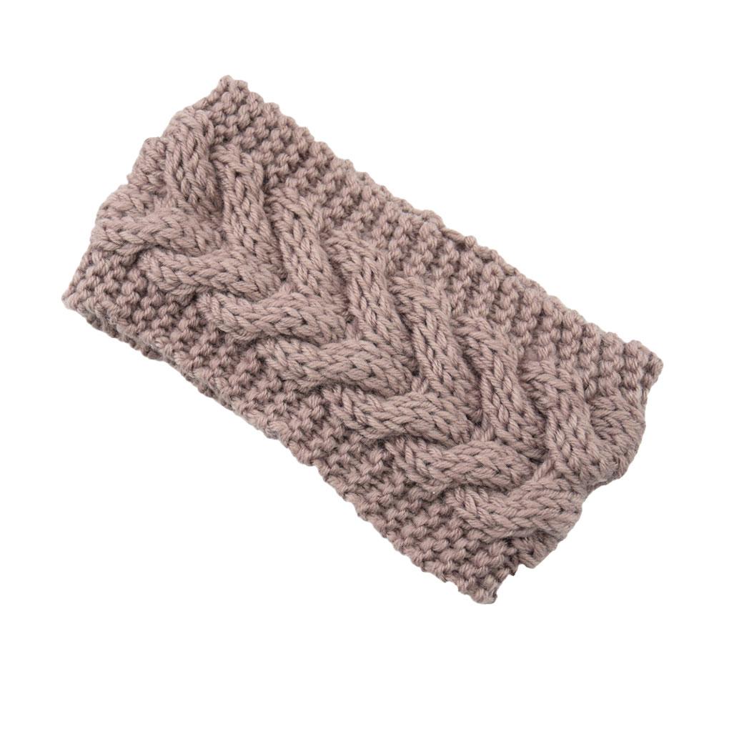 Womens Winter Headband Elasticity Head Protector Warm Chunky Ladies Ear Muffs Simple Style Hair Accessories for Women