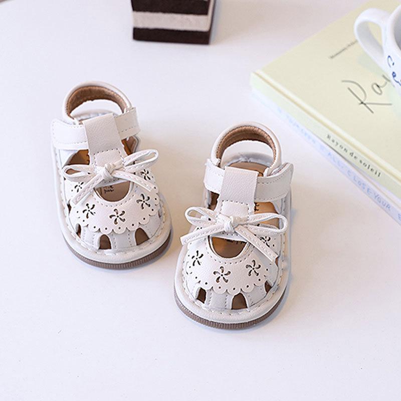 Baby Girl Bag Head Sandals Summer Called Shoes 0-1-2 Years Old Soft Sole Cute Baby Shoes Children Princess Shoes