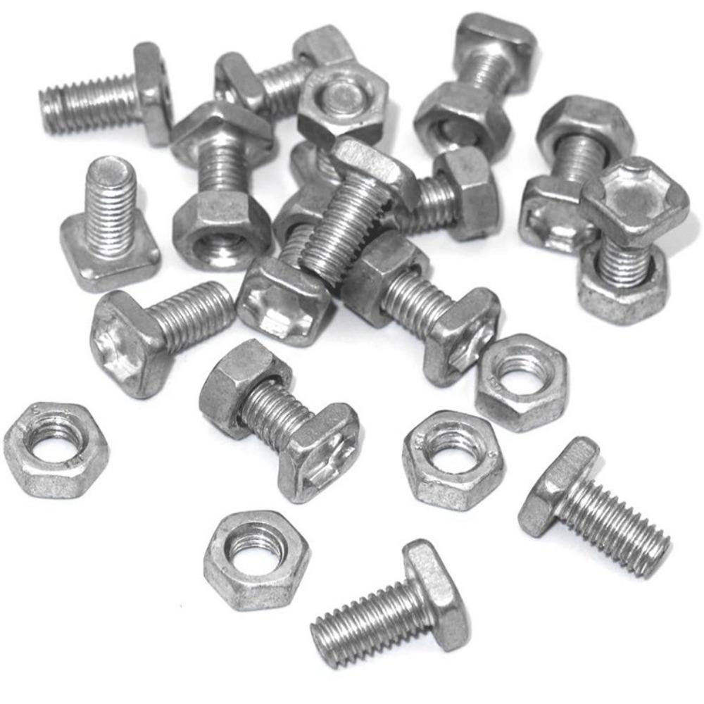 

50/100 комплектов высокопрочных гаек и болтов для теплиц, комплект алюминиевых садовых принадлежностей 100pcs